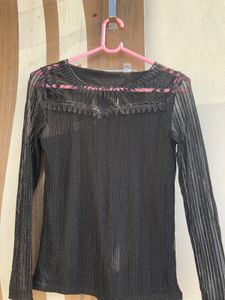 Shiny Fitted Top