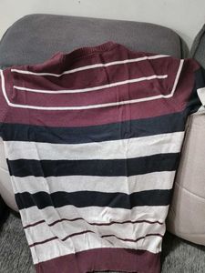 Lee Cooper Striped V-Neck Sweater