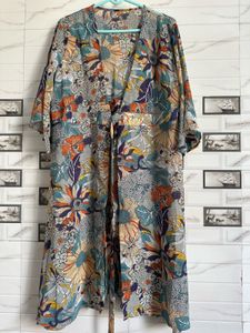 Floral Print Kimono Top