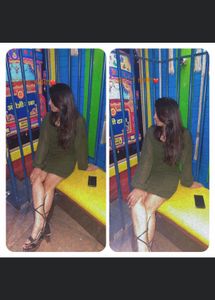 Olive Green Mini Dress