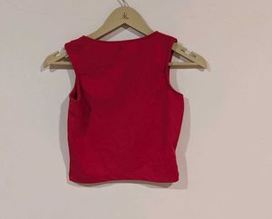 Asymmetric Detail Crop Top
