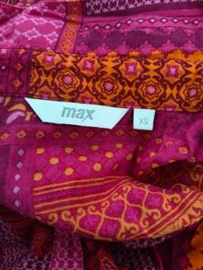Patchwork Print Maxi Dress
