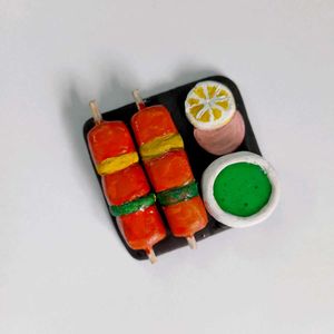 Food Fridge Magnet - Tikka Kabab