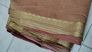 Elegant Coral Saree