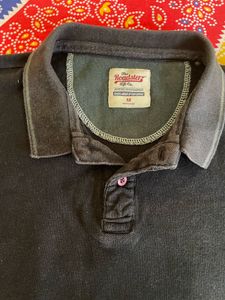 Vintage Navy Polo Shirt - Size M