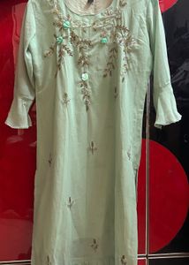 Embroidered Mint Suit