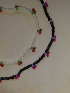 Beaded Cherry Necklace &amp; Bracelet Set 🍒