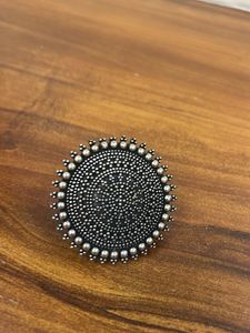 Statement Oxidized Silver Ring