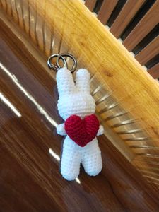 Bunny With Heart Keychain ❤️