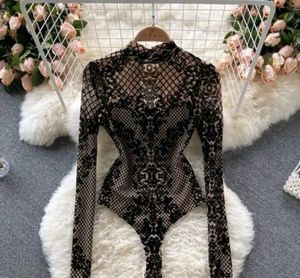 Brown SHEER BODYSUIT