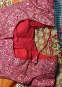 Floral design brocade Readymade Blouse