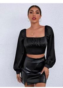 Women’s Balloon Sleeve Top Party Wear