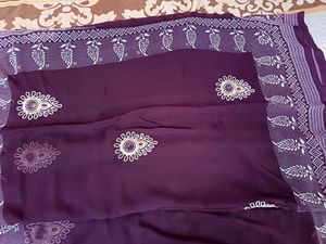 Printed And Light Work Saree