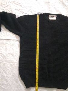 Zara Black Knit Sweater - Size L