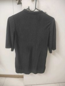 Elegant Black Textured Top