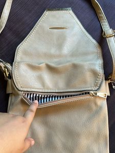 Styli Nude Sling Bag Leather