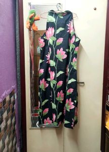 New Black Floral Kurta/Kurti Set