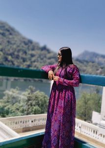 Beautiful Purple Anarkali Dress