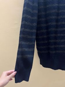 Striped Wool Blend Sweater
