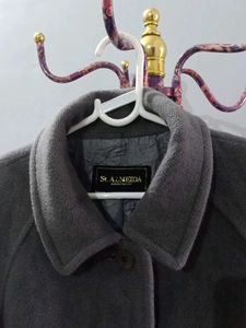 A line mauve overcoat