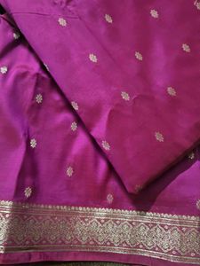Dark Pink Silk Saree