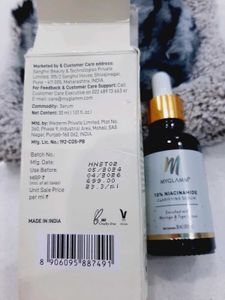 Plum And My Glam Face Serum With Free Pilgrim Moi