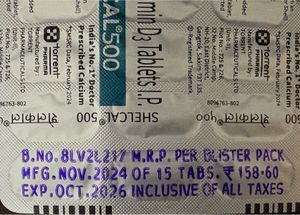 Shelcal 500 Calcium Supplement