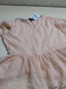 Peach Ruffle Top