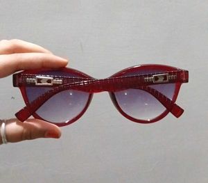 Red Cat-Eye Women Sunglasses