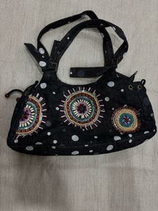 Vintage Boho Black Bag