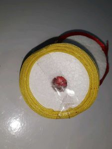 Ribbon on red and yellow colour..