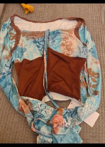 Floral Print Bodysuit Top