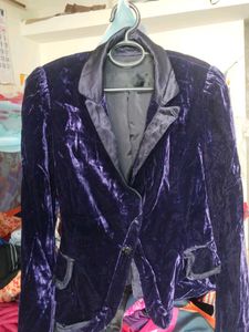 Purple Velvet Imported Blazer