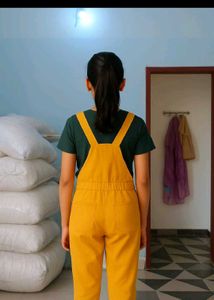 Yellow Denim Overalls
