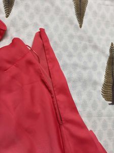 Vero Moda Pink Ruffle One Shoulder Slimfit Dress
