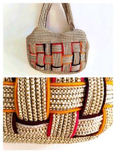 Jute Look Hand Woven Beautiful Bag