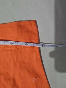 Orange Saree Skirt