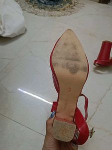 Red Pointed-Toe Heels