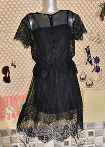 Size M/ L 🎁Buy 2 Get 1 Free 🎁Black Lace Dress