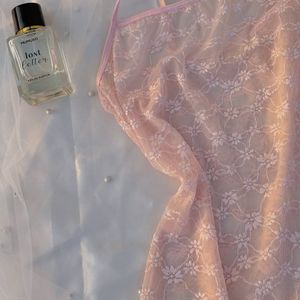 Pink Lace Cami Top