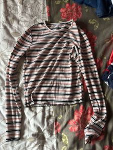 Striped Long Sleeve Top