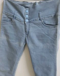 Light Blue High-Waisted Jeans