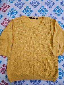 Mustard Yellow Knit Top