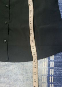 Classic Black Button-Down Top