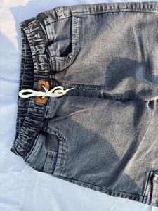 Boy's Denim Cargo Pants