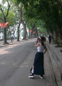 Long Buttoned DENIM Skirt