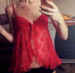 h&amp;m Red Lace Lingerie corset Top