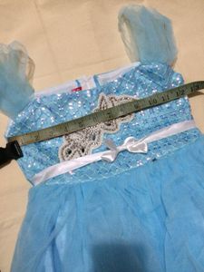 Blue Frock For A Baby Girl