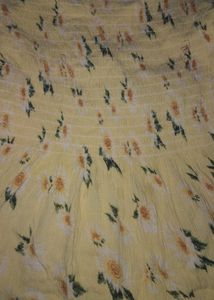 Light Yellow Cinched Top