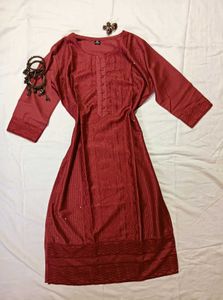 𐙚Elegant Maroon Kurta